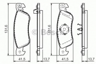 Комплект тормозных колодок BOSCH 0 986 424 262