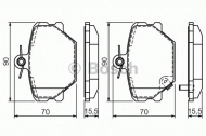 Комплект тормозных колодок BOSCH 0 986 424 471
