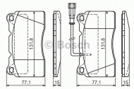 Комплект тормозных колодок BOSCH 0 986 424 577