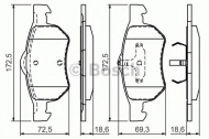 Комплект тормозных колодок BOSCH 0 986 424 668