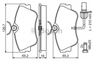 Комплект тормозных колодок BOSCH 0 986 424 672