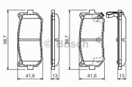 Комплект тормозных колодок BOSCH 0 986 424 693