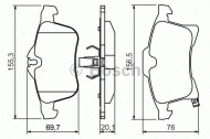 Комплект тормозных колодок BOSCH 0 986 424 707