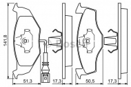 Комплект тормозных колодок BOSCH 0 986 424 723