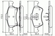 Комплект тормозных колодок BOSCH 0 986 424 765