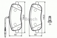 Комплект тормозных колодок BOSCH 0 986 424 789