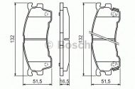 Комплект тормозных колодок BOSCH 0 986 460 975