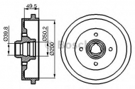 Тормозный барабан BOSCH 0 986 477 041