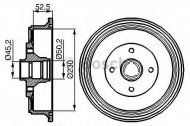 Тормозный барабан BOSCH 0 986 477 052
