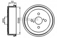 Тормозный барабан BOSCH 0 986 477 090