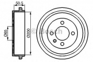 Тормозный барабан BOSCH 0 986 477 106