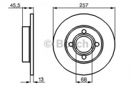 Тормозной диск BOSCH 0 986 478 016