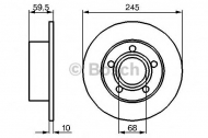 Тормозной диск BOSCH 0 986 478 023