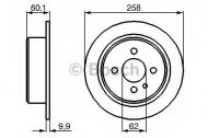 Тормозной диск BOSCH 0 986 478 034
