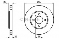 Тормозной диск BOSCH 0 986 478 036
