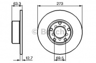 Тормозной диск BOSCH 0 986 478 055