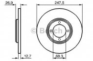 Тормозной диск BOSCH 0 986 478 071