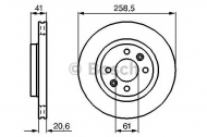 Тормозной диск BOSCH 0 986 478 124