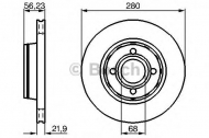 Тормозной диск BOSCH 0 986 478 128