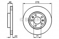 Тормозной диск BOSCH 0 986 478 140
