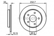 Тормозной диск BOSCH 0 986 478 196