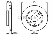 Тормозной диск BOSCH 0 986 478 211