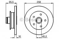 Тормозной диск BOSCH 0 986 478 224