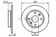 Тормозной диск BOSCH 0 986 478 242