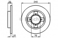 Тормозной диск BOSCH 0 986 478 261