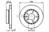 Тормозной диск BOSCH 0 986 478 265