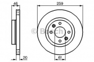 Тормозной диск BOSCH 0 986 478 270