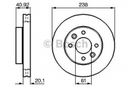 Тормозной диск BOSCH 0 986 478 276