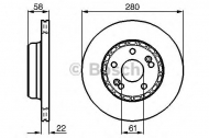 Тормозной диск BOSCH 0 986 478 280