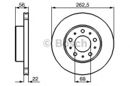 Тормозной диск BOSCH 0 986 478 283