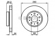 Тормозной диск BOSCH 0 986 478 298