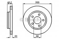 Тормозной диск BOSCH 0 986 478 316