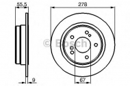 Тормозной диск BOSCH 0 986 478 325
