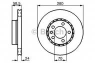 Тормозной диск BOSCH 0 986 478 326