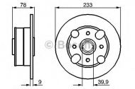 Тормозной диск BOSCH 0 986 478 403