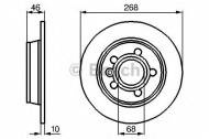 Тормозной диск BOSCH 0 986 478 421