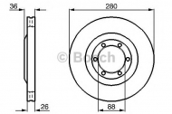Тормозной диск BOSCH 0 986 478 437