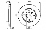 Тормозной диск BOSCH 0 986 478 450