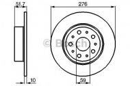Тормозной диск BOSCH 0 986 478 463