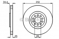 Тормозной диск BOSCH 0 986 478 467