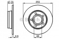 Тормозной диск BOSCH 0 986 478 480