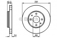 Тормозной диск BOSCH 0 986 478 493