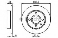 Тормозной диск BOSCH 0 986 478 501
