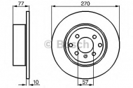 Тормозной диск BOSCH 0 986 478 504