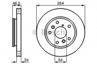 Тормозной диск BOSCH 0 986 478 523