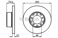 Тормозной диск BOSCH 0 986 478 529